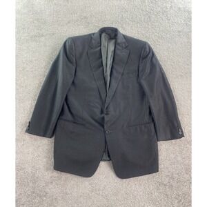 Ermenegildo Zegna Suit Jacket Mens 44 R Charcoal Wool Su Misura Trofeo Sport